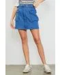 Blue Cargo Skirt