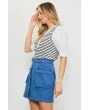 Blue Cargo Skirt