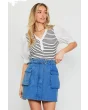 Blue Cargo Skirt