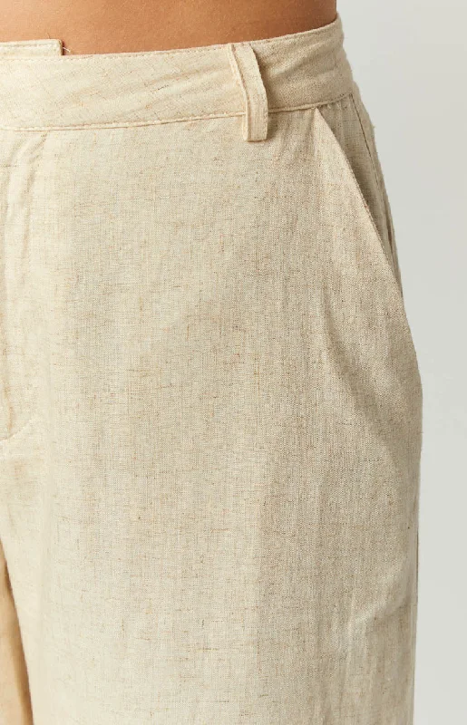 Cabo Cream Linen Blend Pants