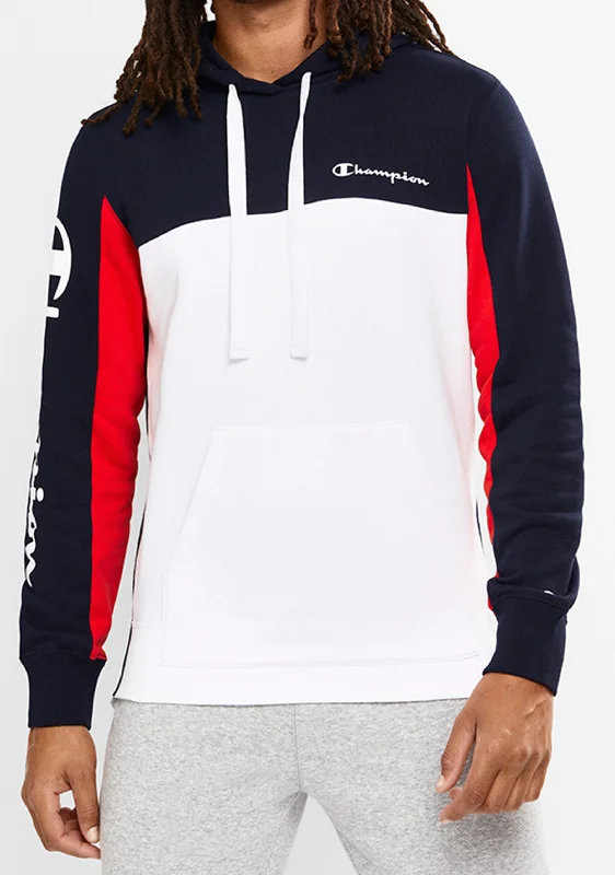 Champion Mens Colourblock Hoodie <BR> AWUAA1