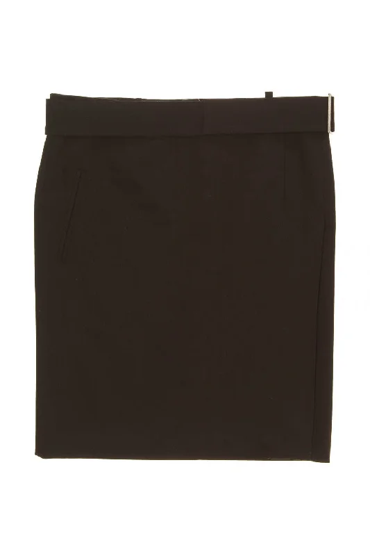 Costume National - New with Tags Black Mini Skirt with Belt  - IT 42