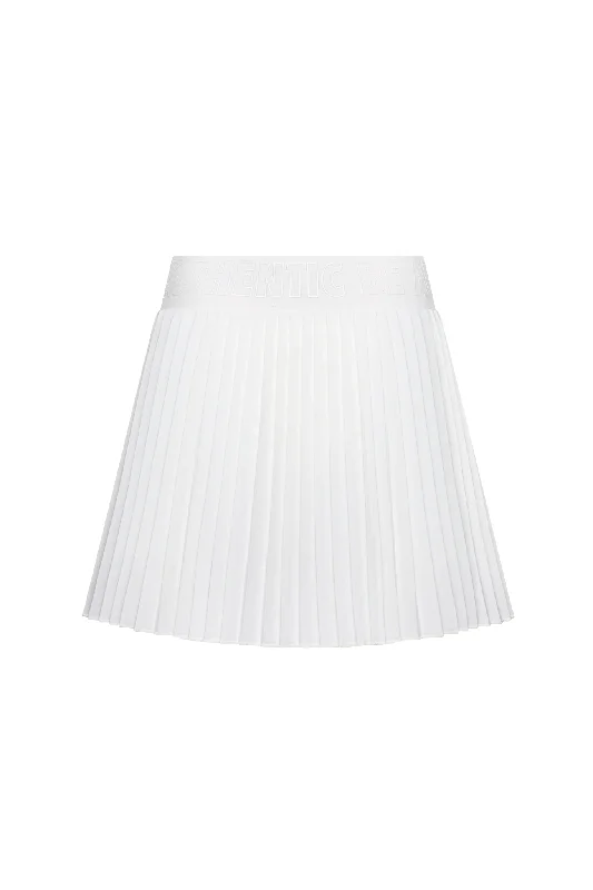 Bright White Women's Mini-Pleat Skirt