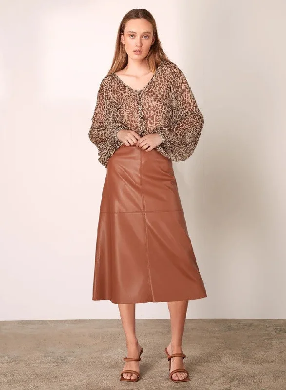 Esmaee Pipa Midi Skirt