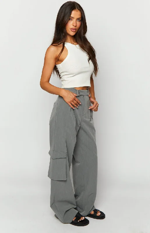 Kairos Grey Straight Leg Pants