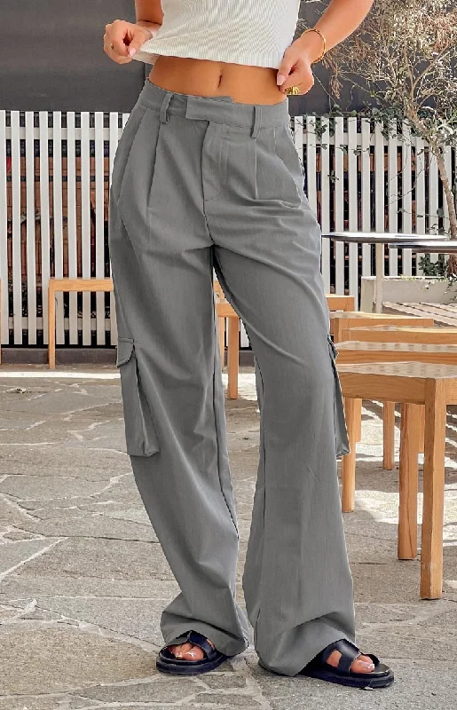 Kairos Grey Straight Leg Pants