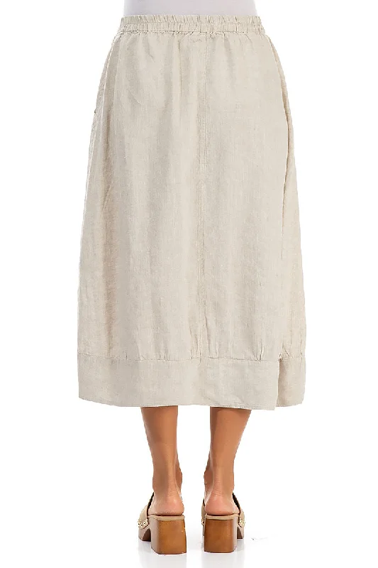 Natural Linen Skirt