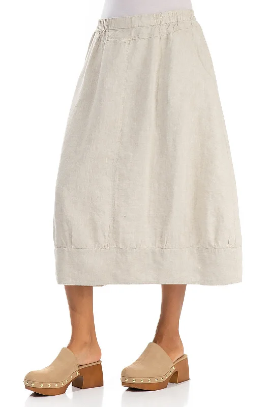 Natural Linen Skirt