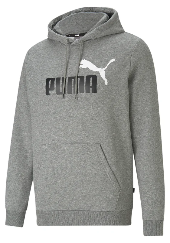 Puma Mens Essentials+ 2-Tone Big Logo Hoodie <br> 586764 03