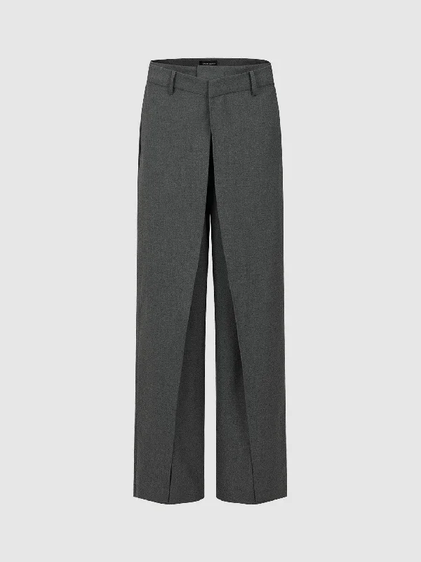 Tailored Wide-Leg Pants