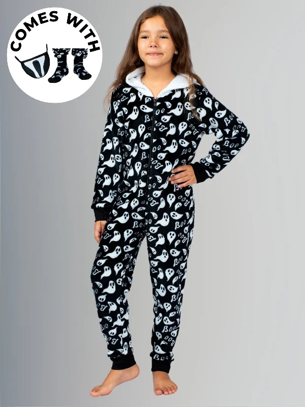 Family Matching Boo-tiful Hoodie Onesie Pajamas Set