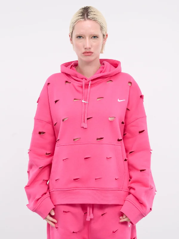 Jacquemus Cut-Out Swoosh Hoodie (FJ3481-653-WATERMELON)