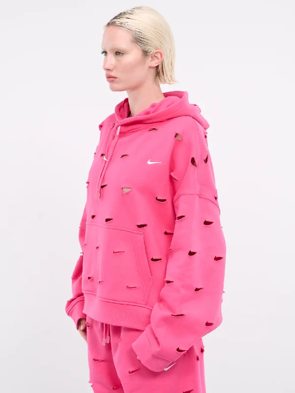 Jacquemus Cut-Out Swoosh Hoodie (FJ3481-653-WATERMELON)