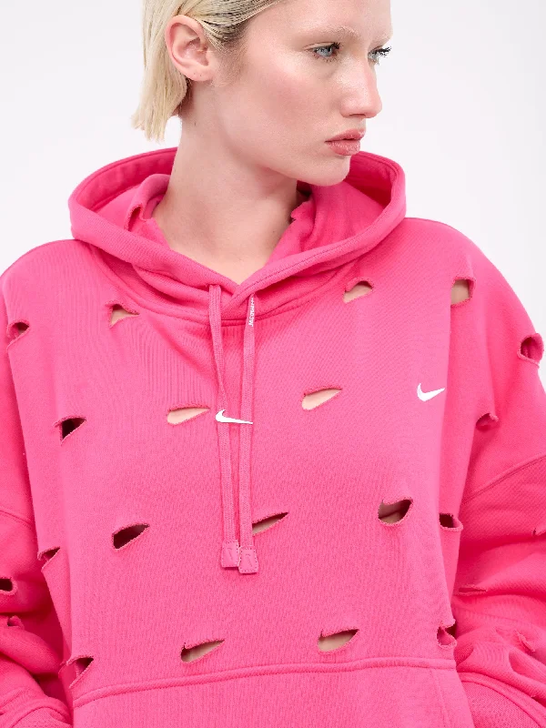 Jacquemus Cut-Out Swoosh Hoodie (FJ3481-653-WATERMELON)