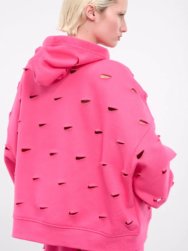 Jacquemus Cut-Out Swoosh Hoodie (FJ3481-653-WATERMELON)