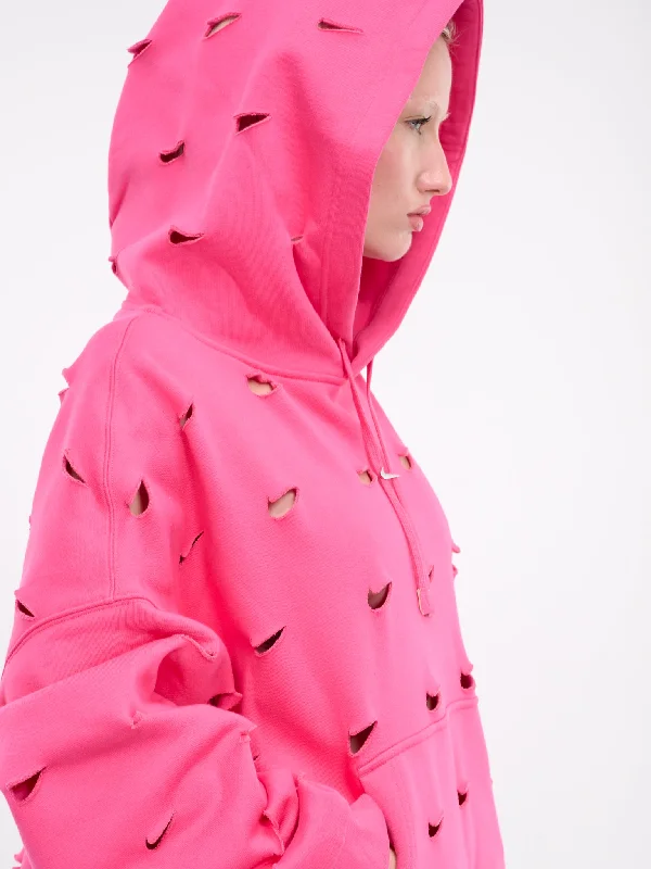 Jacquemus Cut-Out Swoosh Hoodie (FJ3481-653-WATERMELON)