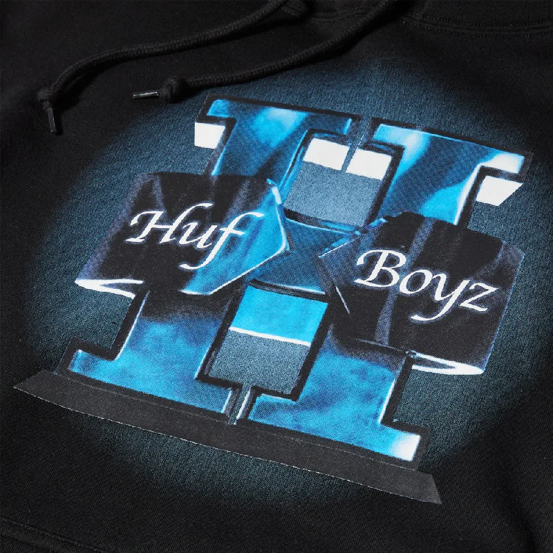 HUF BOYZ PULLOVER HOODIE // BLACK