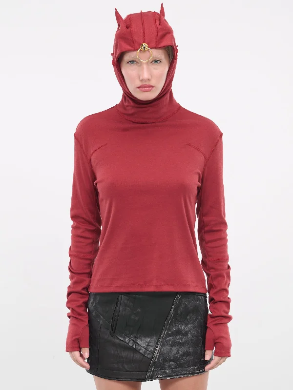 Mask Hoodie (UC2C1806-1-BORDEAUX)